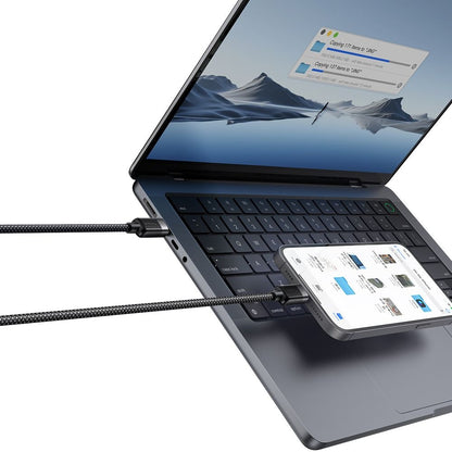Cablu Date si Incarcare USB-C - USB-C McDodo CA-2000 Self Winding, 60W, 1.2m, Negru
