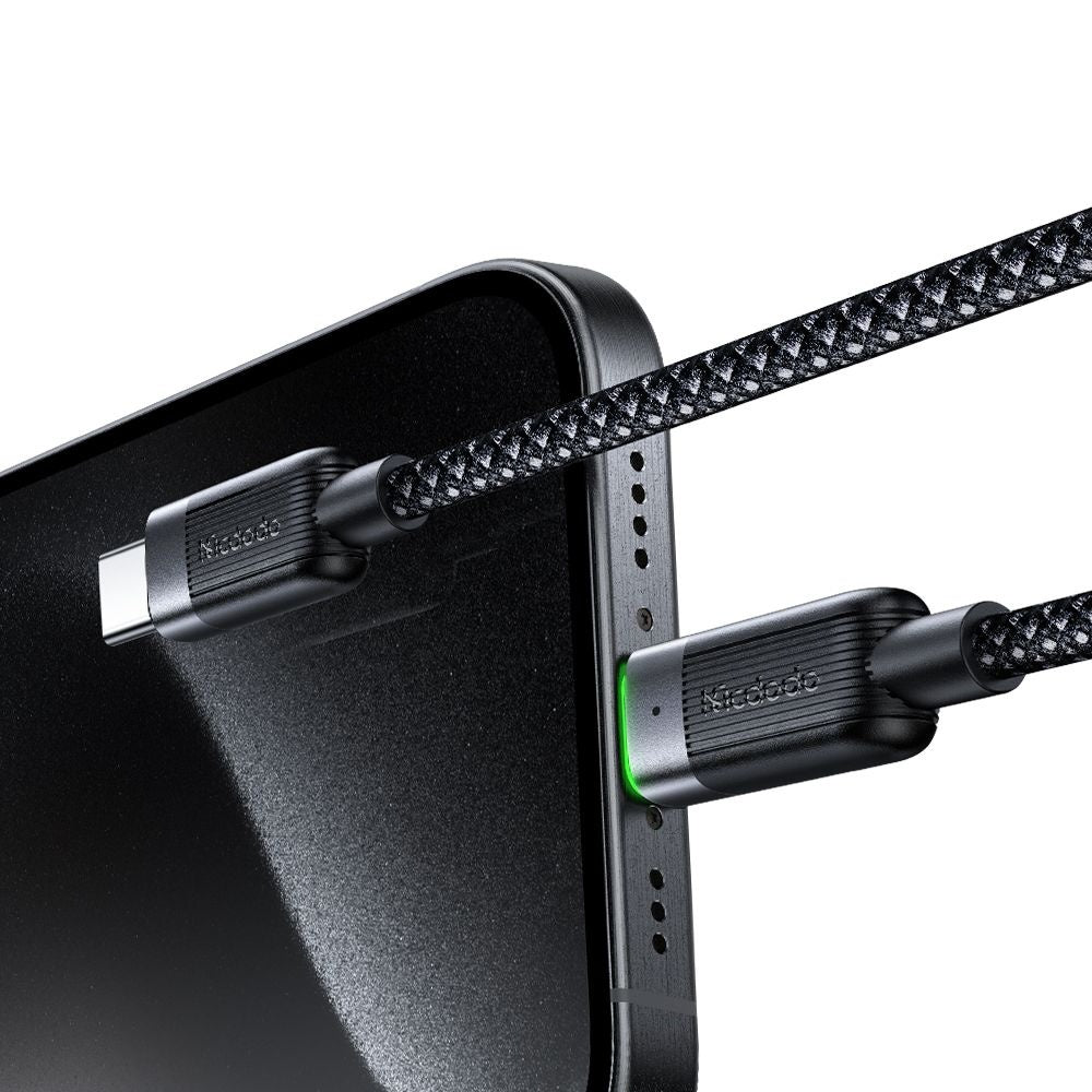 Cablu Date si Incarcare USB-C - USB-C McDodo CA-2000 Self Winding, 60W, 1.2m, Negru