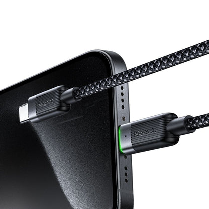 Cablu Date si Incarcare USB-C - USB-C McDodo CA-2000 Self Winding, 60W, 1.2m, Negru