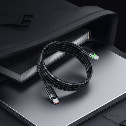 Cablu Date si Incarcare USB-C - USB-C McDodo CA-2000 Self Winding, 60W, 1.2m, Negru