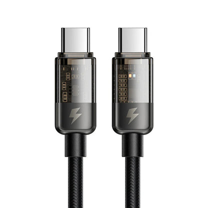 Cablu Date si Incarcare USB-C - USB-C McDodo CA-2840 Auto Power Off, 100W, 1.2m, Negru