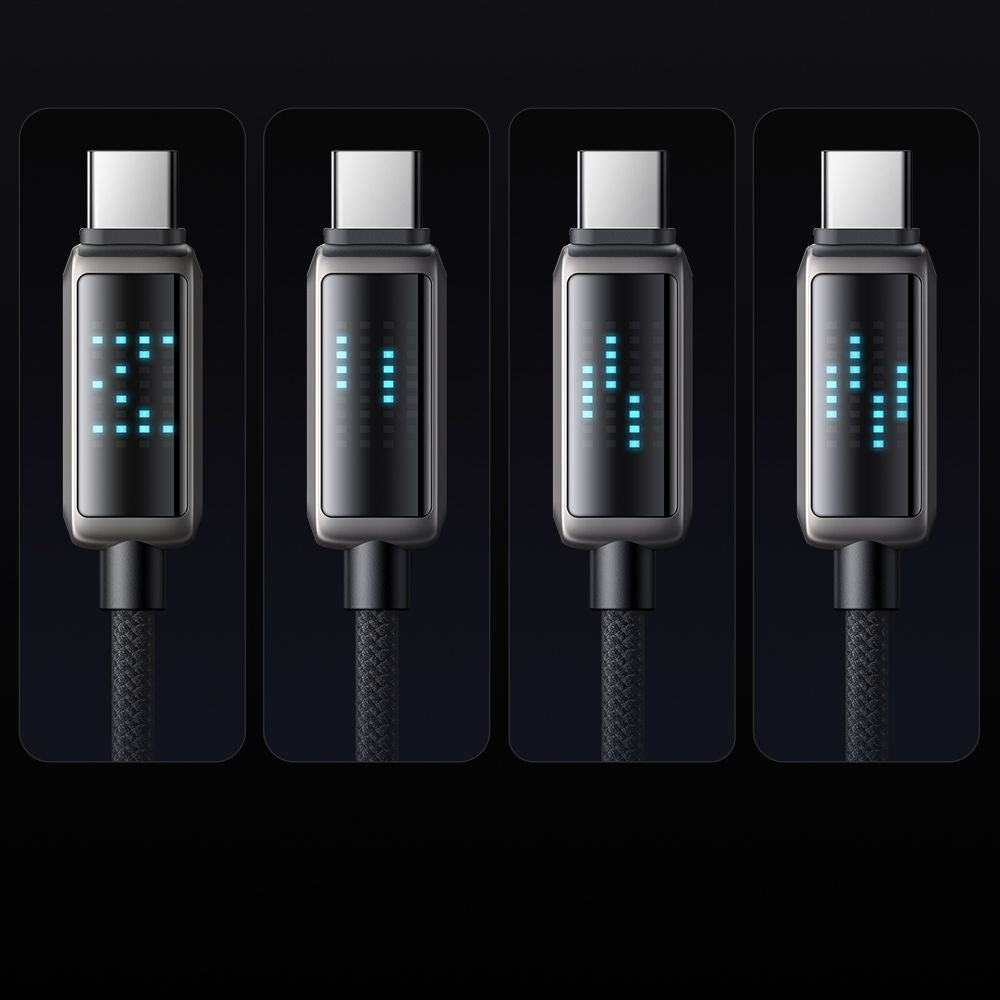 Cablu Date si Incarcare USB-C - USB-C McDodo CA-4250 Display, 100W, 1.2m, Negru