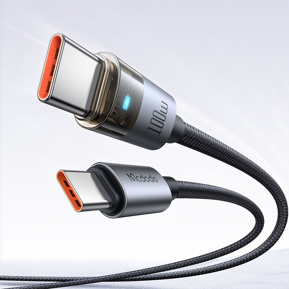 Cablu Date si Incarcare USB-C - USB-C McDodo CA-5580, 100W, 1.2m, Negru
