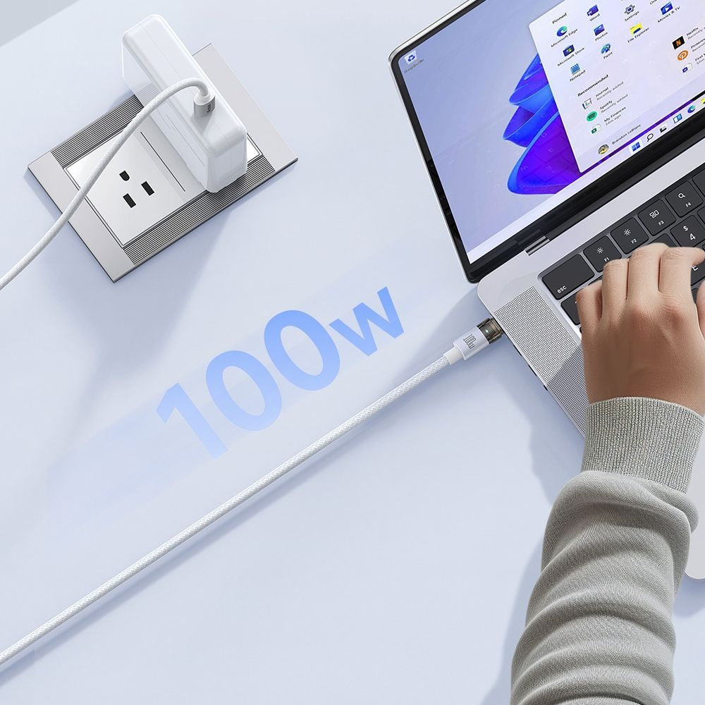 Cablu Date si Incarcare USB-C - USB-C McDodo CA-5582, 100W, 1.2m, Alb