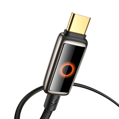 Cablu Date si Incarcare USB-C - USB-C McDodo CA-6680 Auto Power Off, 100W, 1.2m, Negru