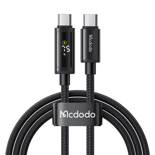 Cablu Date si Incarcare USB-C - USB-C McDodo CA-8000 Display, 100W, 1.2m, Negru