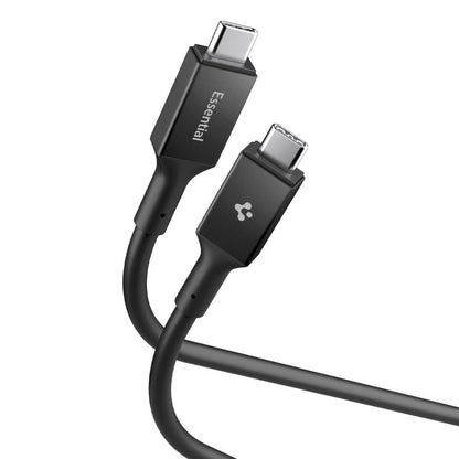 Cablu Date si Incarcare USB-C - USB-C Spigen EB24012CC, 240W, 1.2m, Negru ACA09461