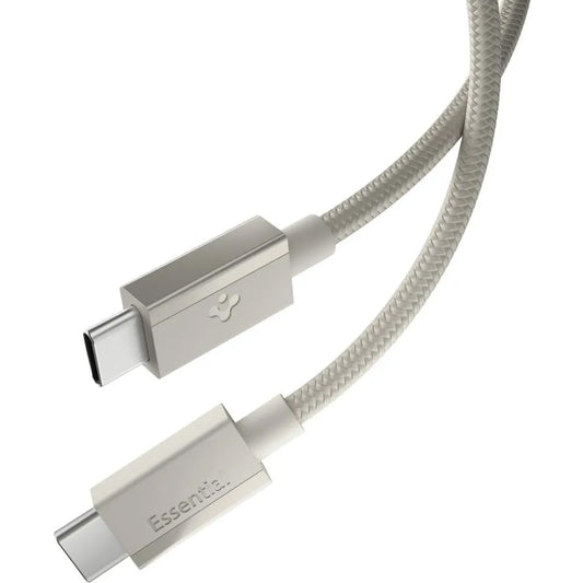 Cablu Date si Incarcare USB-C - USB-C Spigen EB6015CC, 60W, 1.5m, Gri Titan ACA10419