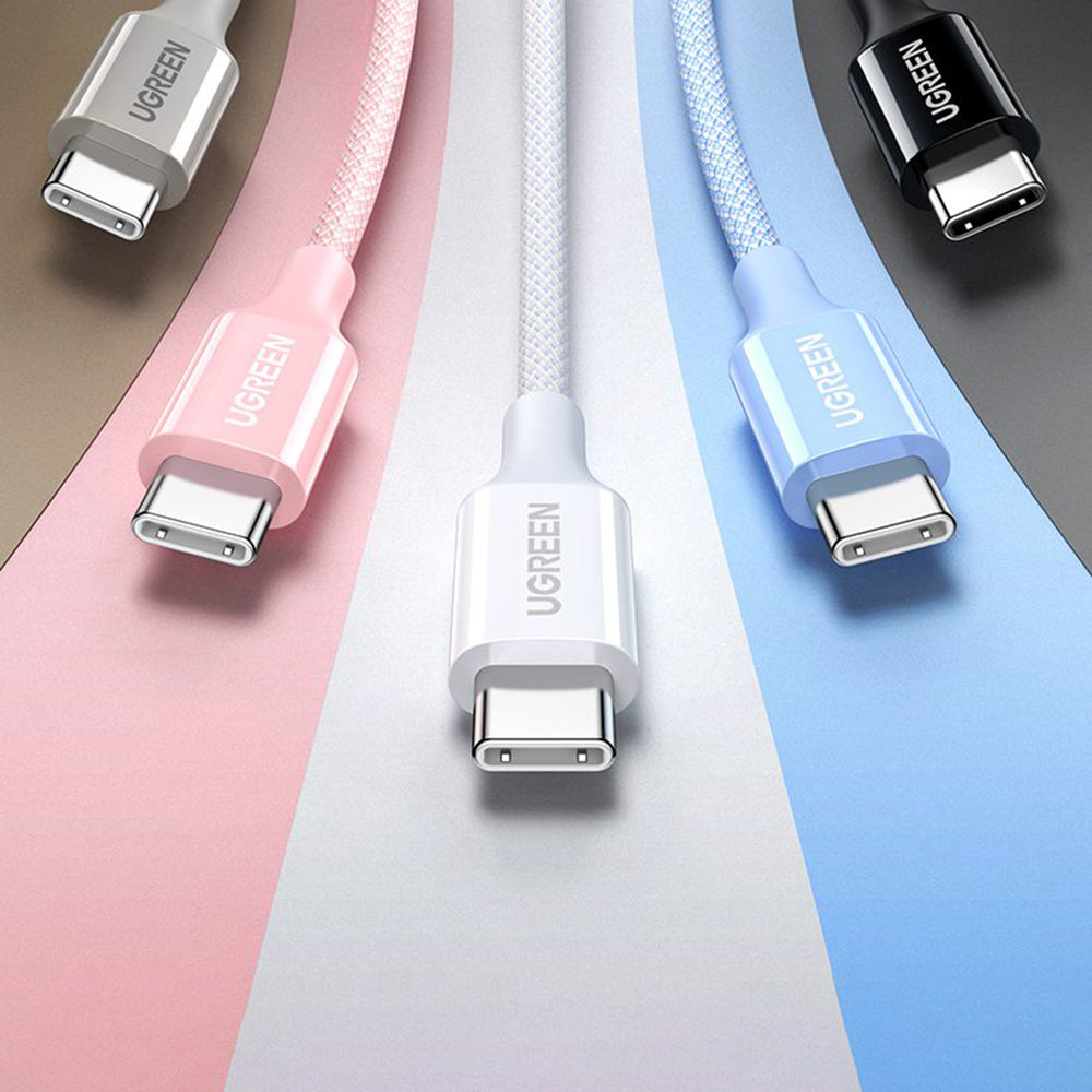 Cablu Date si Incarcare USB-C - USB-C UGREEN L501, 60W, 2m, Gri
