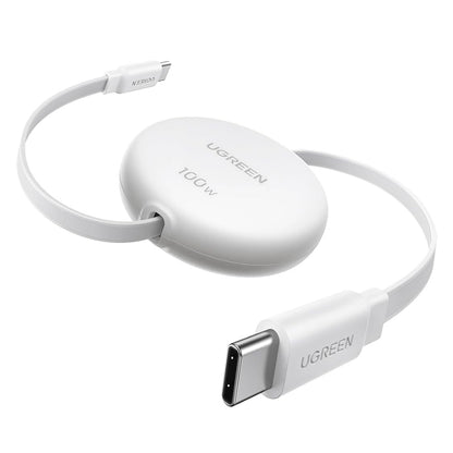 Cablu Date si Incarcare USB-C - USB-C UGREEN L531, 100W, 1m, Alb