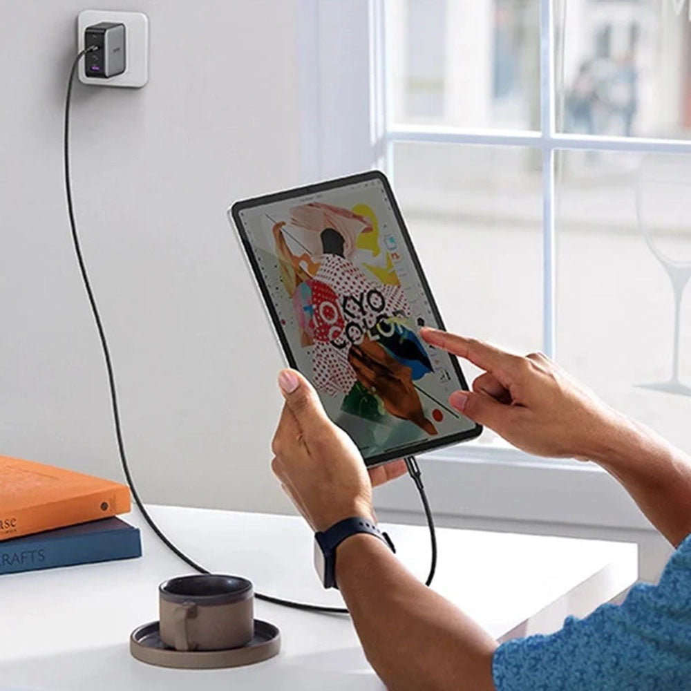 Cablu Date si Incarcare USB-C - USB-C UGREEN US557 (15267), 100W, 1m, Alb