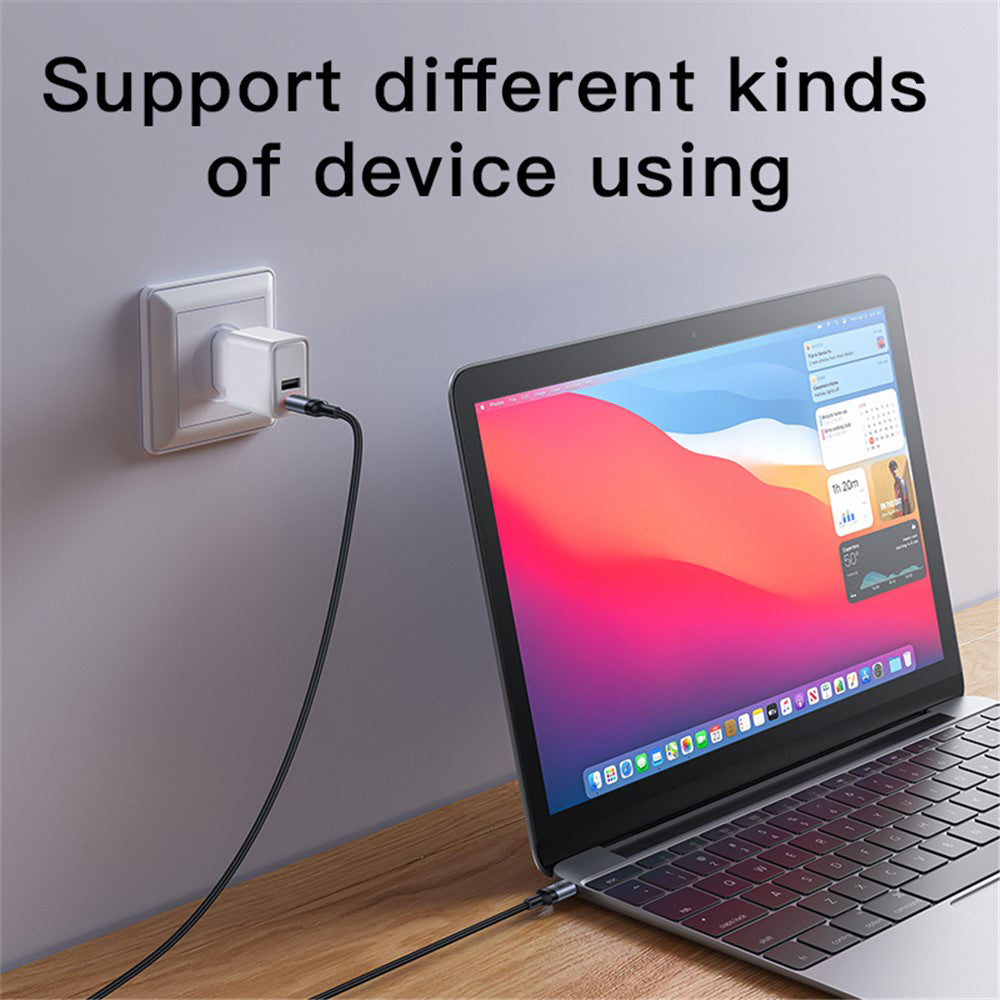 Cablu Date si Incarcare USB-C - USB-C Yesido CA181, 60W, 1.2m, Negru