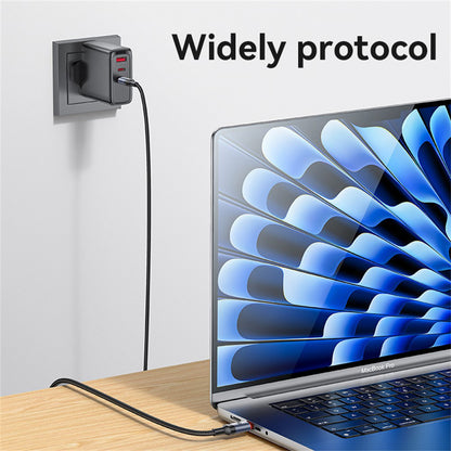 Cablu Date si Incarcare USB-C - USB-C Yesido CA185, 240W, 1.2m, Negru