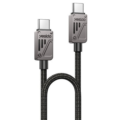 Cablu Date si Incarcare USB-C - USB-C Yesido CA196, 60W, 1.2m, Negru