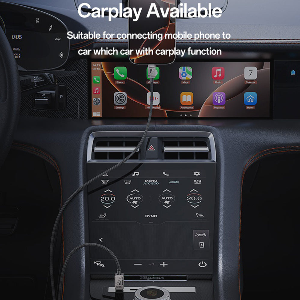 Cablu Date si Incarcare USB-C - USB-C Yesido CA196, 60W, 1.2m, Negru