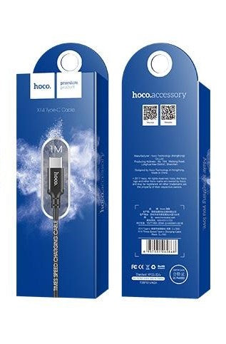 Cablu Date si Incarcare USB-A - USB-C HOCO X14 Times, 18W, 2m, Negru