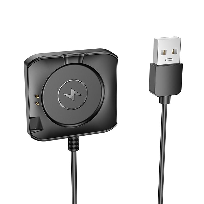 Cablu Incarcare pentru Smartwatch HOCO Y28, USB-A, Negru