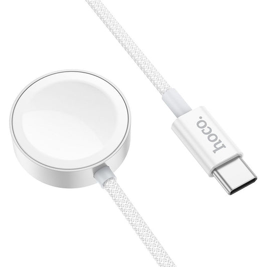 Cablu Incarcare HOCO CW59 pentru Apple Watch / Samsung Galaxy Watch Series, Alb