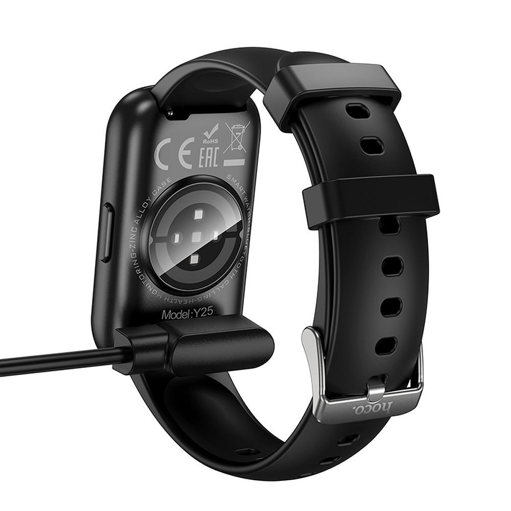 Cablu Incarcare pentru Smartwatch HOCO Y25, USB-A, Negru