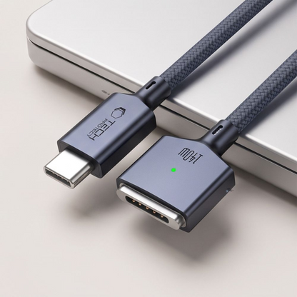 Cablu Incarcare Tech-Protect MMC01 Ultraboost, USB-C - MagSafe 3, 140W, 3m, Bleumarin