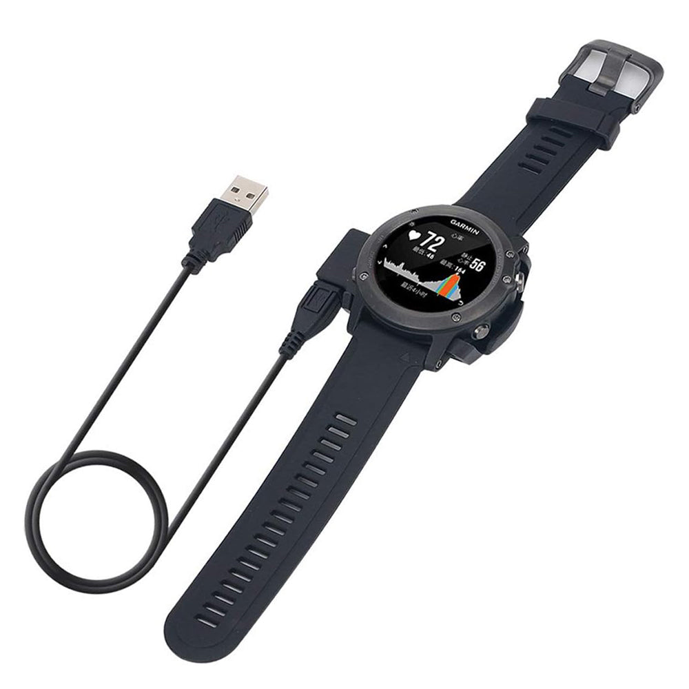 Cablu Incarcare Techsuit TGC5 pentru Garmin Fenix 3 Sapphire / 3 HR / 3, USB-A, Negru