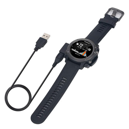Cablu Incarcare Techsuit TGC5 pentru Garmin Fenix 3 Sapphire / 3 HR / 3, USB-A, Negru