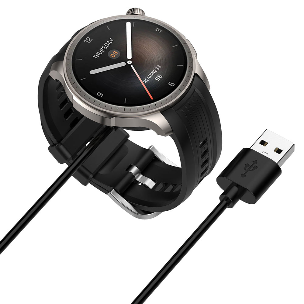 Cablu Incarcare Techsuit THA4 pentru Amazfit T-Rex 3 / Balance, USB-A, Negru