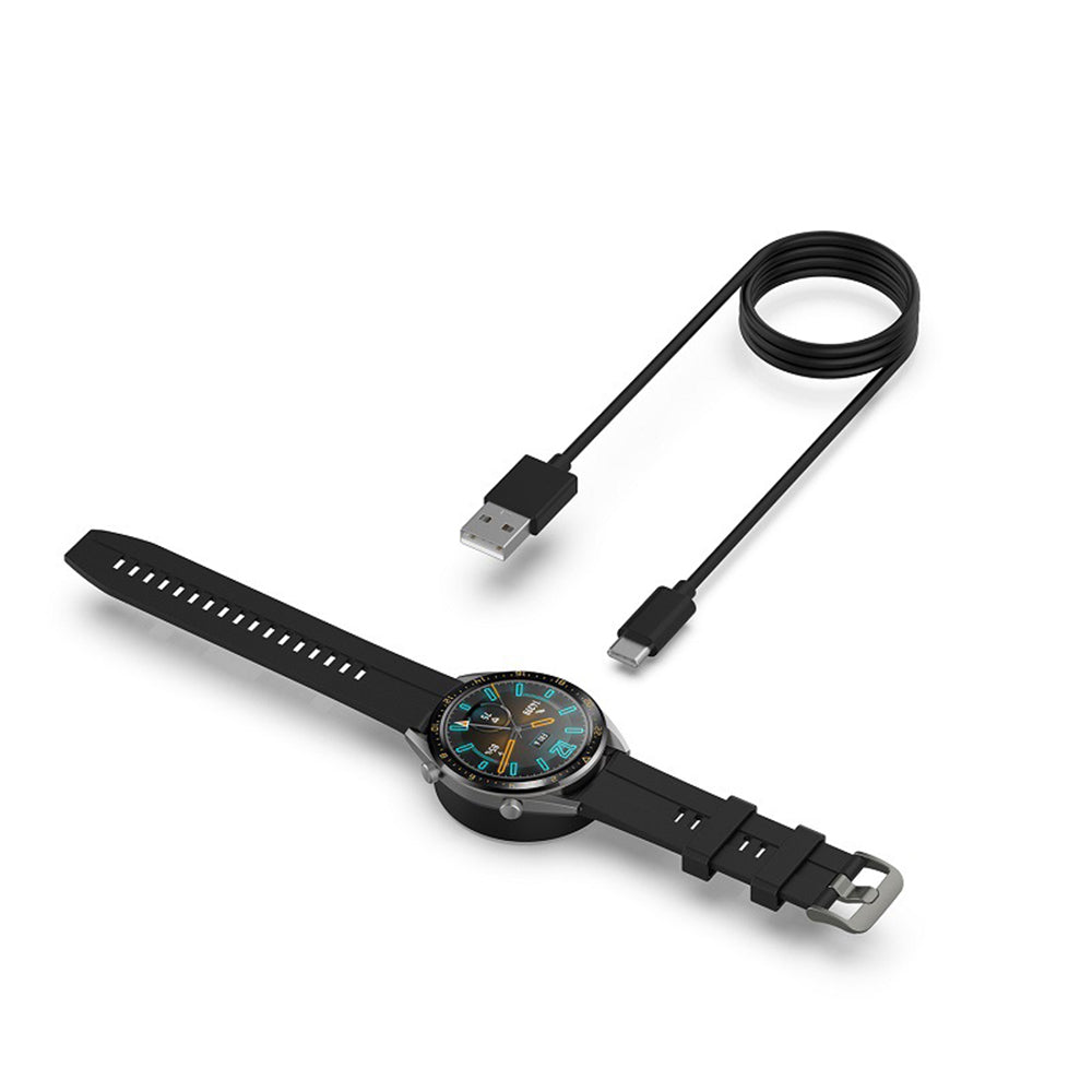 Cablu Incarcare Techsuit THC3 pentru Honor Watch / Huawei Watch Series, USB-A, Negru