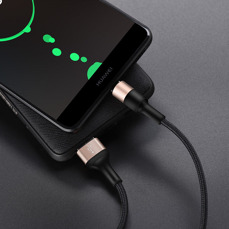 Cablu Date si Incarcare USB-A - USB-C HOCO X26 Xpress, 18W, 1m, Auriu
