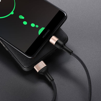 Cablu Date si Incarcare USB-A - USB-C HOCO X26 Xpress, 18W, 1m, Auriu