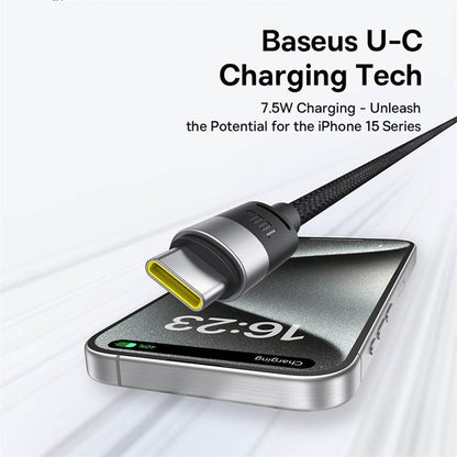 Cablu Incarcare USB-A - Lightning / microUSB / USB-C Baseus StarSpeed, 100W, 1.5m, Alb P10319900211-00