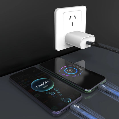 Cablu Incarcare USB-C - USB-C / USB-C Dudao L3F, 100W, 1.2m, Negru