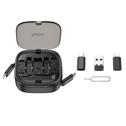 Cablu Date si Incarcare USB-C - USB-C HOCO U140, 60W, 0.95m, Negru