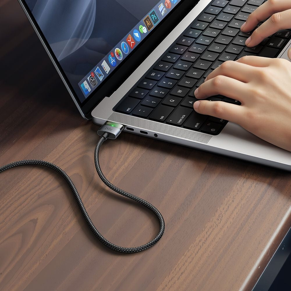 Cablu Incarcare McDodo CA-2070, USB-C - MagSafe 3, 140W, 2m, Negru