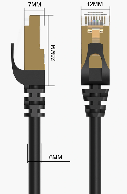 Cablu Retea Orico PUG-C7, UTP, Cat7, 3m, Negru