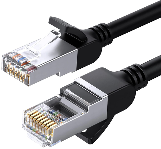 Cablu Retea UGREEN NW101 Flat, UTP, Cat6, 0.5m, Negru