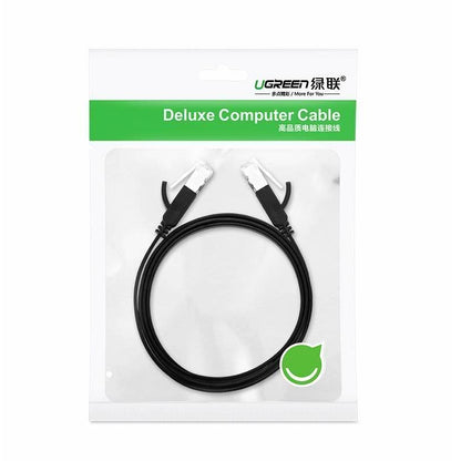 Cablu Retea UGREEN NW101 Flat, UTP, Cat6, 2m, Negru