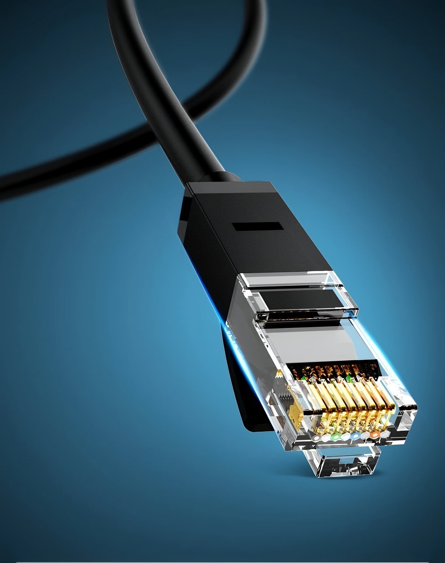 Cablu Retea UGREEN NW102, UTP, Cat6, 5m, Negru