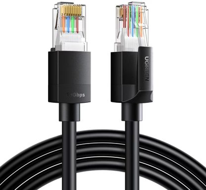 Cablu Retea UGREEN NW316, UTP, Cat6, 8m, Negru