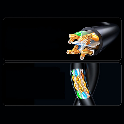 Cablu Retea UGREEN NW316, UTP, Cat6, 8m, Negru