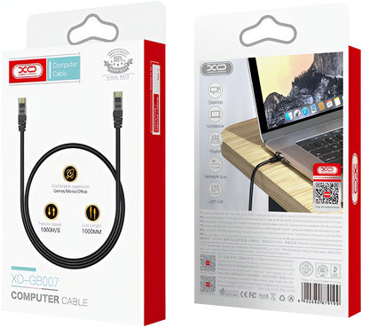 Cablu Retea XO Design GB007, UTP, Cat6, 1m, Negru