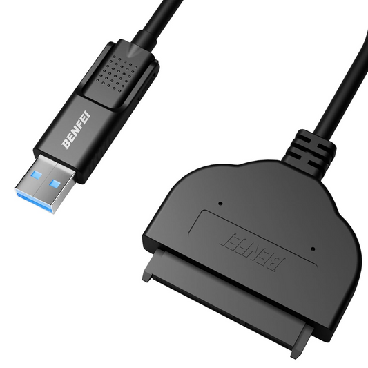 Cablu SATA Benfei, USB-A 3.0 / USB-C - SATA III, 0.27m, Negru