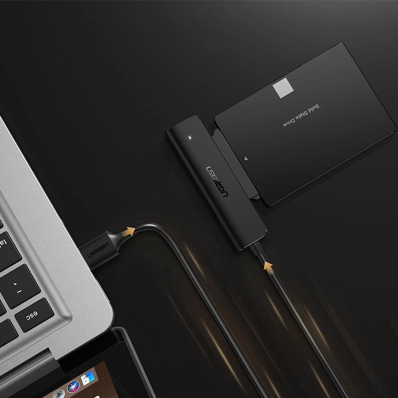Cablu UGREEN CM321, USB-A 3.0 - SATA 2.5inch, 0.5m, Negru