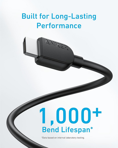Cablu Video Anker, HDMI - HDMI, 8K, 1.8m, Negru A8742011