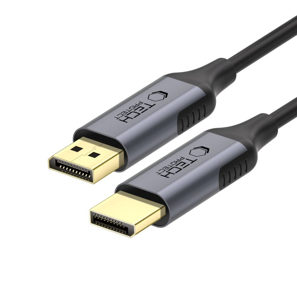 Cablu Video Tech-Protect Ultraboost, DisplayPort - DisplayPort, 4K, 2m, Negru