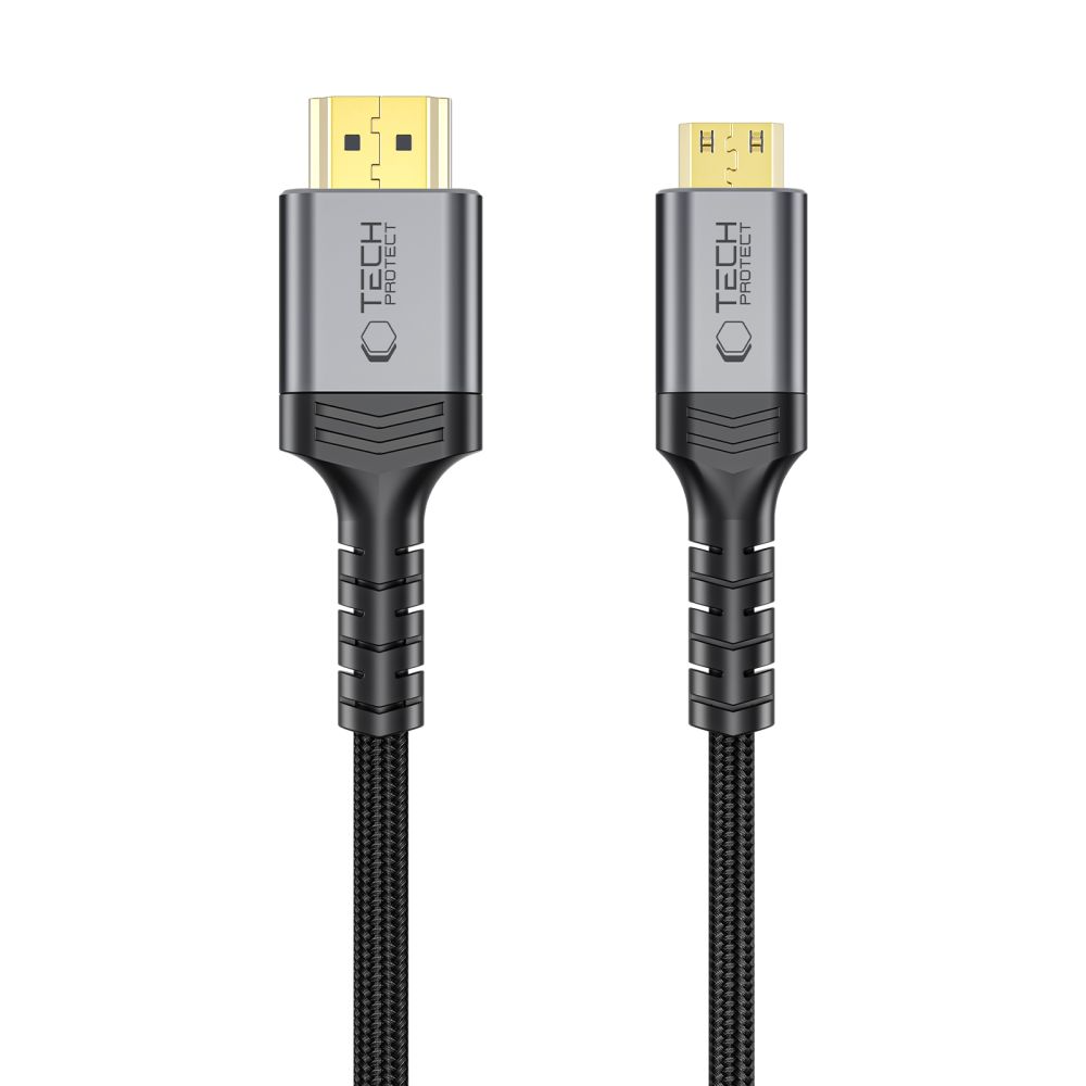 Cablu Video Tech-Protect Ultraboost 2, miniHDMI - HDMI, 8K, 2m, Negru