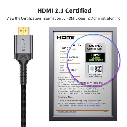 Cablu Video Tech-Protect Ultraboost 2, HDMI - HDMI, 8K, 1m, Negru