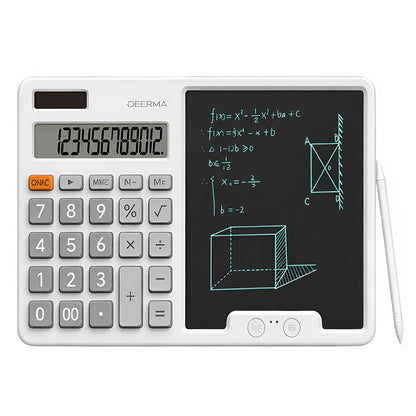 Calculator Birou cu Tableta Scris Deerma JX01, Gri