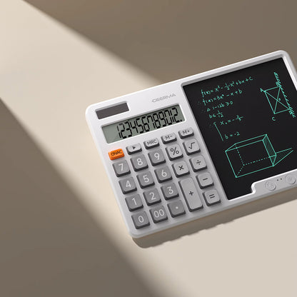 Calculator Birou cu Tableta Scris Deerma JX01, Gri