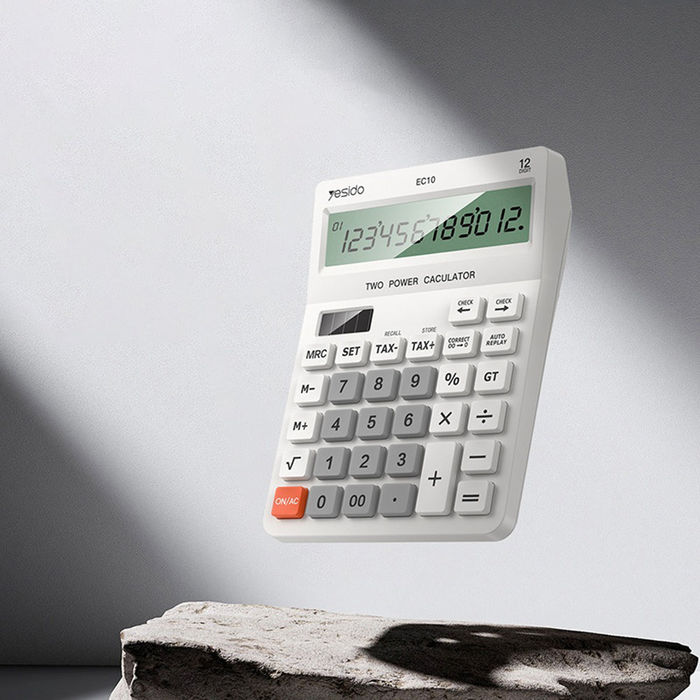 Calculator Birou Yesido EC10, Alb